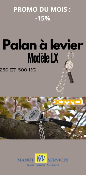 Palan à levier KITO modèle LX promo